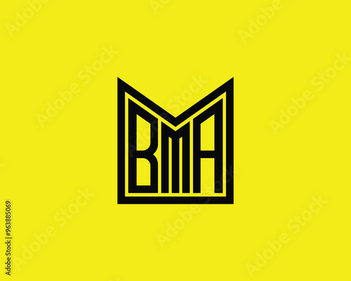 BMA logo design vector template. BMA photo