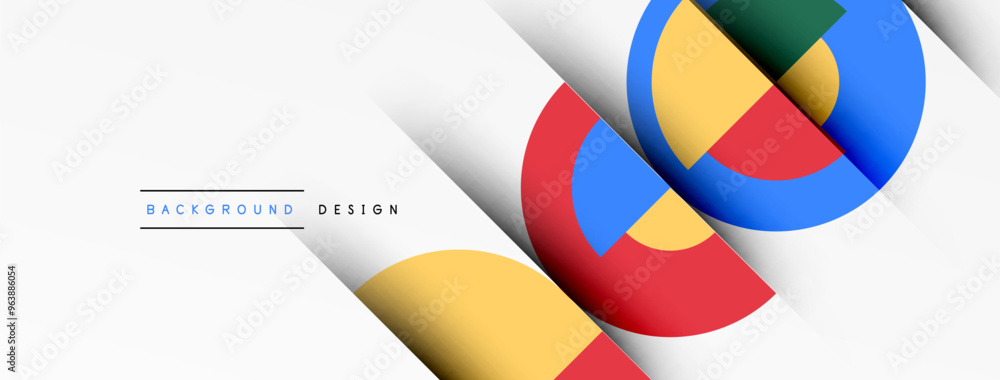 Modern geometrical abstract background - circles. Business or technology presentation design Modern geometrical abstract background - circles. Business or technology presentation design