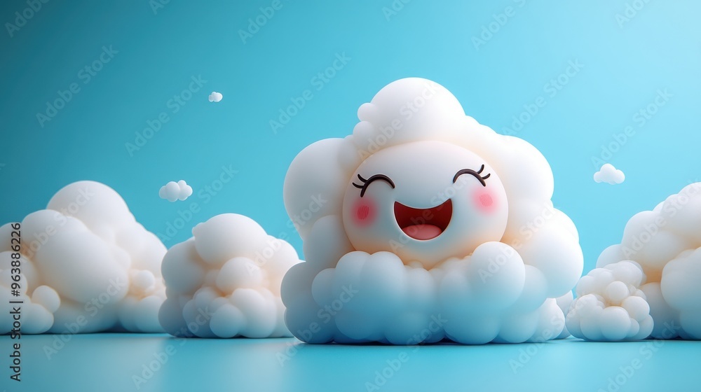 3d funny clou3d cartoon character playing chasing an3d catching small clouds mascot isolate3d on blue backgroun3d happy cute little guy weather icon excitement emotion facial expression 3d funny clou3d cartoon character playing chasing an3d catching small clouds mascot isolate3d on blue backgroun3d happy cute little guy weather icon excitement emotion facial expression