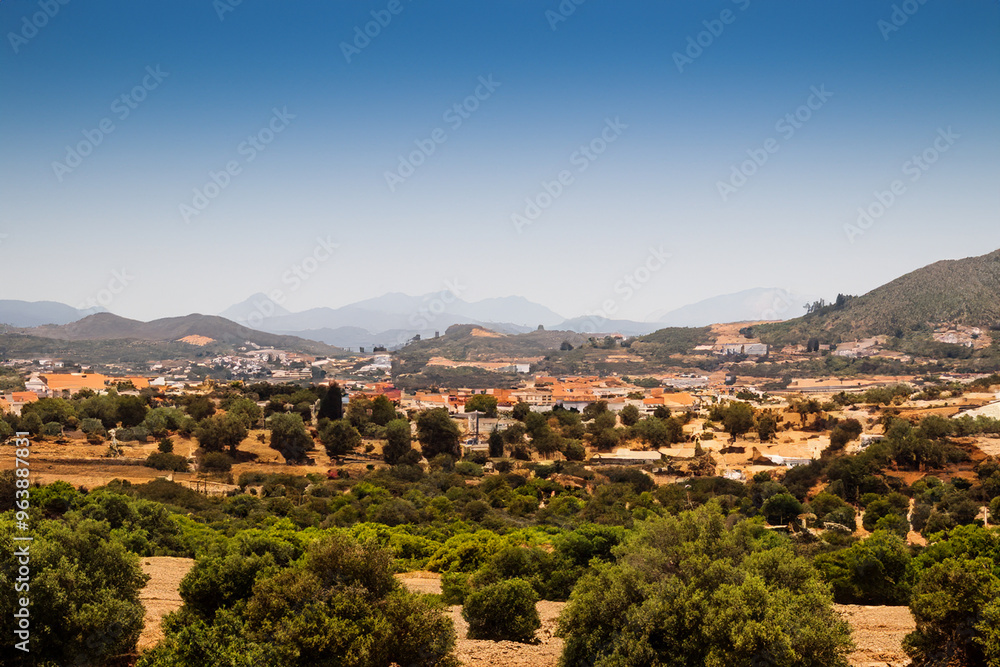 Obraz premium mediteranian landscape background