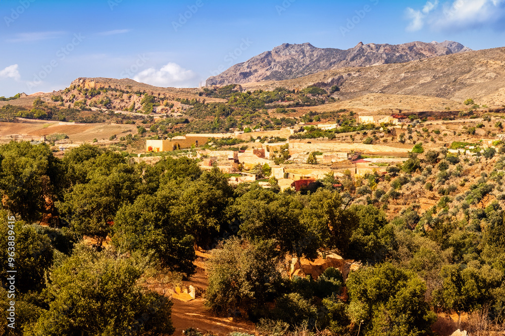 Obraz premium mediteranian landscape background