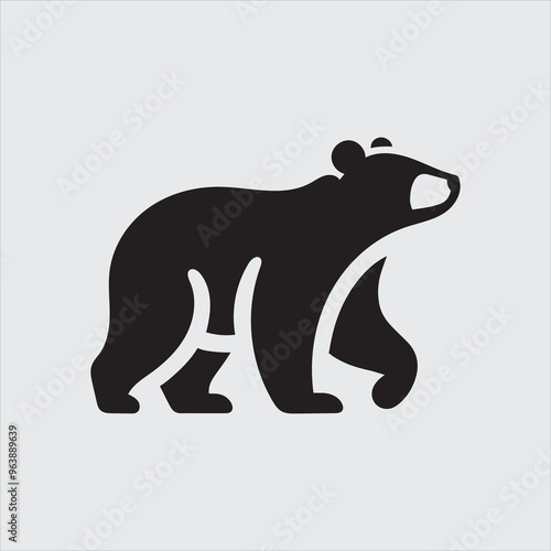  Bear Logo icon silhouette vector art illustration