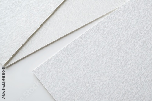 Wallpaper Mural Minimalist Composition of White Paper Textures and Shapes Torontodigital.ca