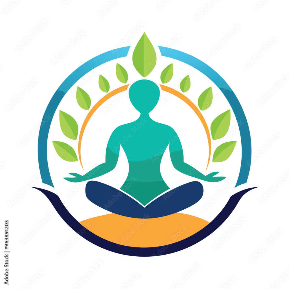 Yoga Wellness Logo Design Vector Yoga Wellness Logo Design Vector