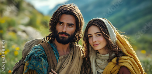 “Jesus Walking on the Road with Mary Magdalene”
 photo