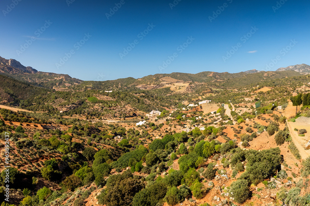 Fototapeta premium mediteranian landscape background