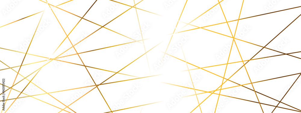 Abstract luxury seamless premium shiny golden random chaotic square and triangle lines on transparent background. Vector, illustration Abstract luxury seamless premium shiny golden random chaotic square and triangle lines on transparent background. Vector, illustration