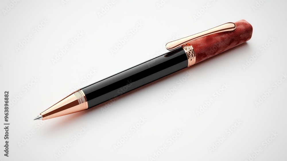 Luxurious Custom Engraved Pen in Velvet Case - Elegant Professional Gift in Detailed 3D Illustration Luxurious Custom Engraved Pen in Velvet Case - Elegant Professional Gift in Detailed 3D Illustration