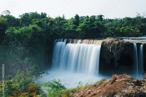 waterfall landscape view