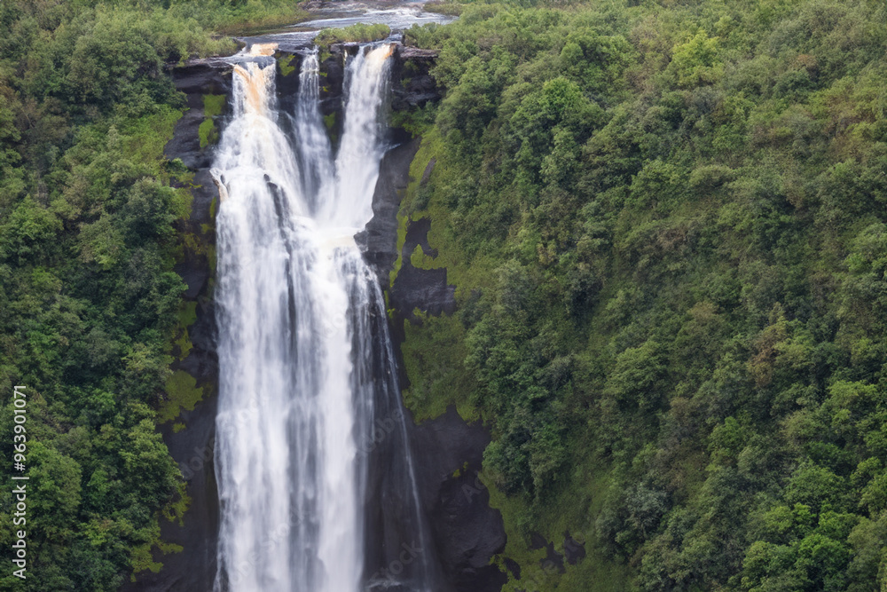 waterfall landscape view waterfall landscape view