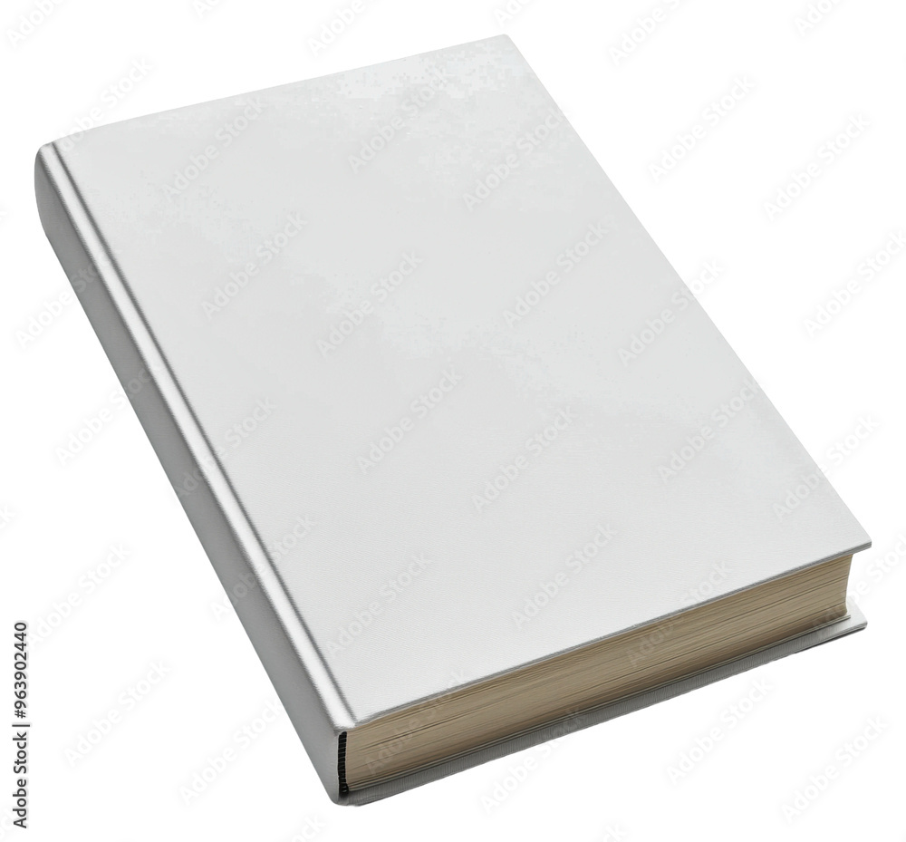 Blank book resting on a flat surface in daylight, cut out - stock png. Blank book resting on a flat surface in daylight, cut out - stock png.