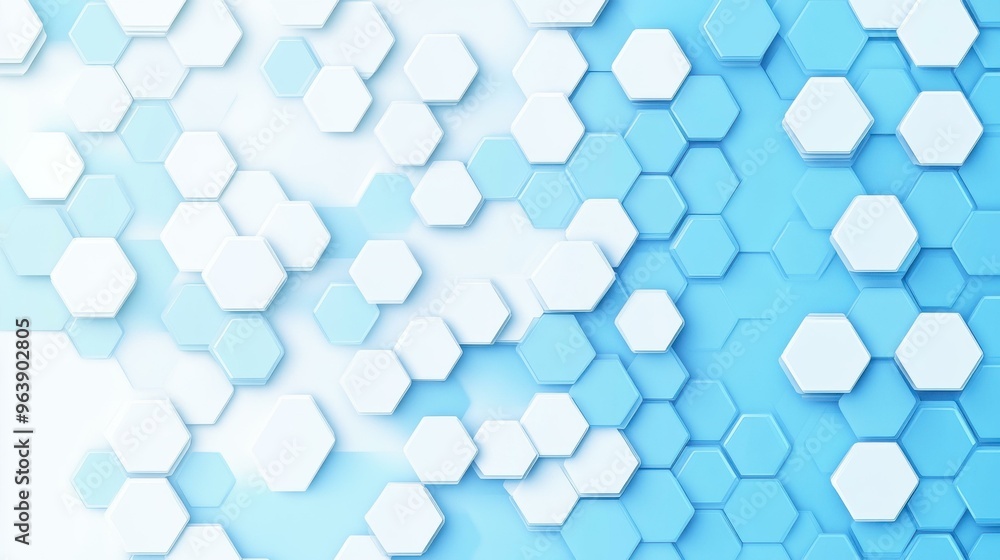 A modern abstract geometric background featuring white hexagons and triangles against a vibrant blue backdrop. A modern abstract geometric background featuring white hexagons and triangles against a vibrant blue backdrop.