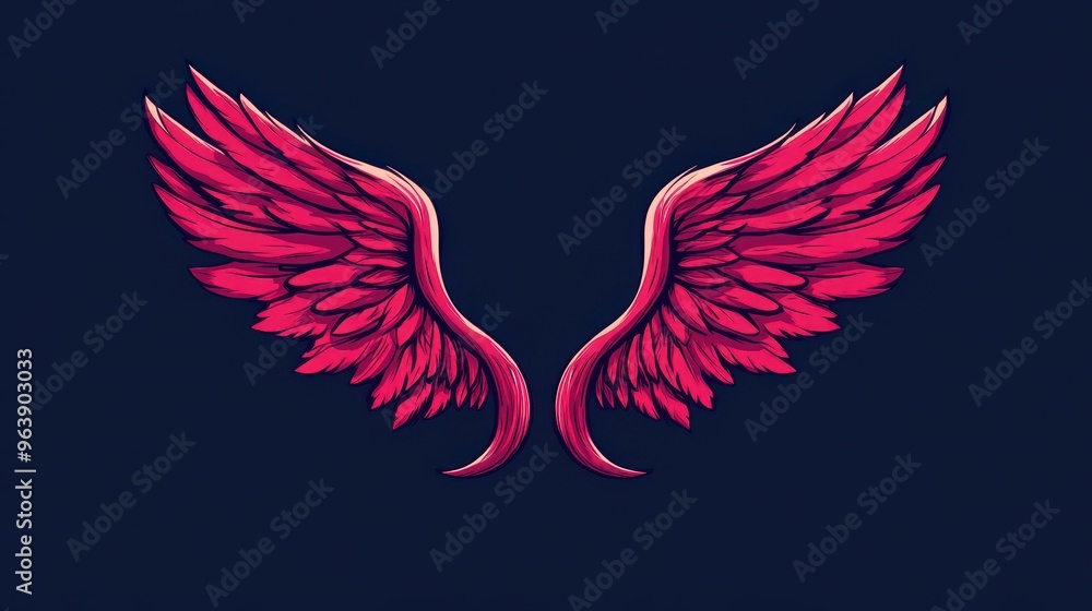A striking illustration of a halo and devils horns symbolizing the duality of good and evil with a clean background. A striking illustration of a halo and devils horns symbolizing the duality of good and evil with a clean background.