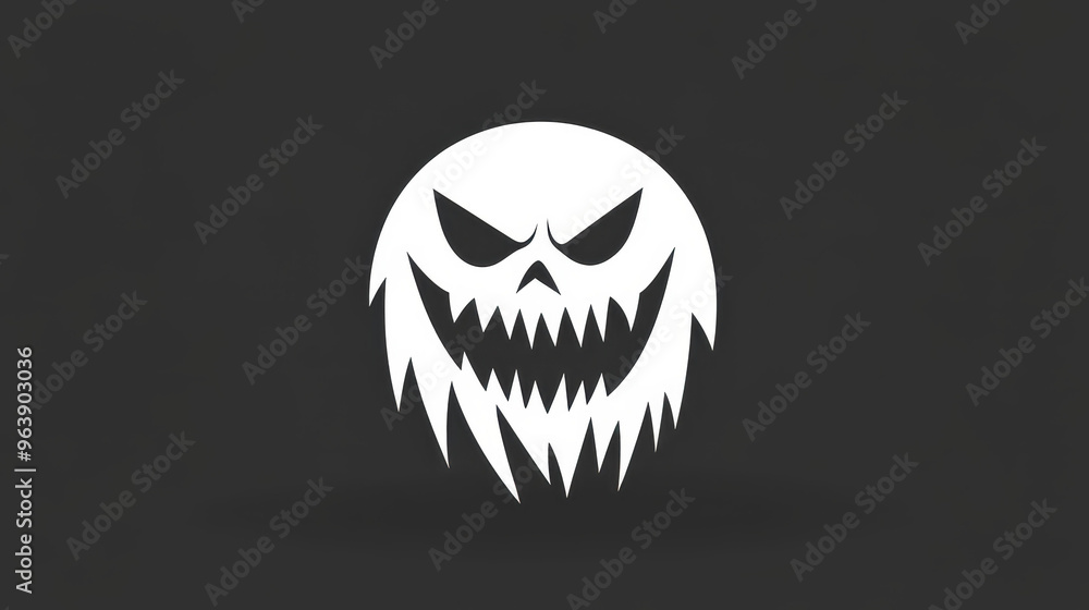 Spooky ghost illustration perfect for Halloween, featuring a clean white background that highlights its eerie charm. Spooky ghost illustration perfect for Halloween, featuring a clean white background that highlights its eerie charm.