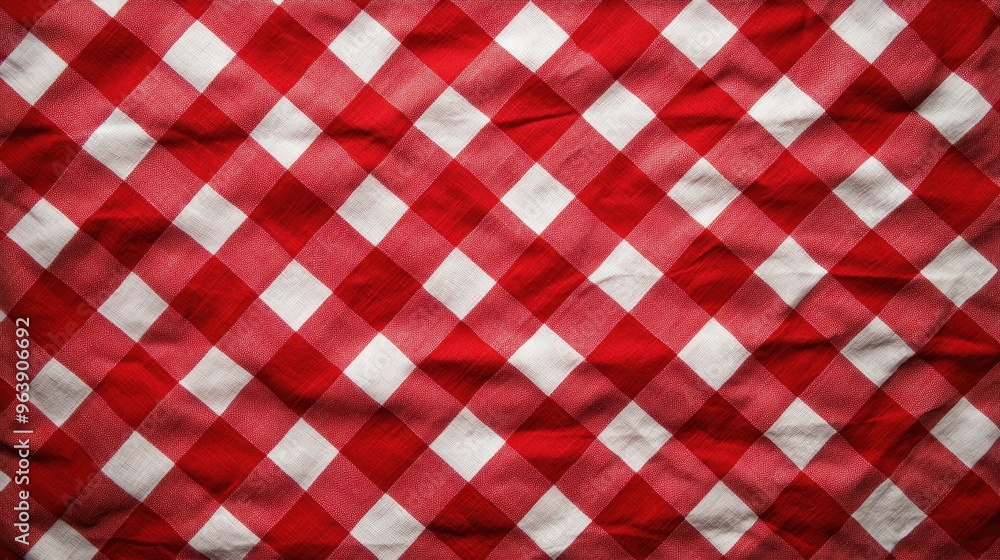 Red and White Checkered Picnic Blanket Texture Red and White Checkered Picnic Blanket Texture