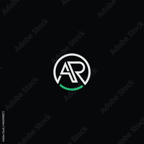 Free Download AR or RA awesome letter logo design. Abstract design with different colors illustration. Icon or monogram design.	 - GFXLoad