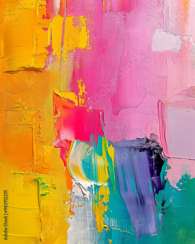 Abstract color art texture background, Hand drawn acrylic painting on canvas.
