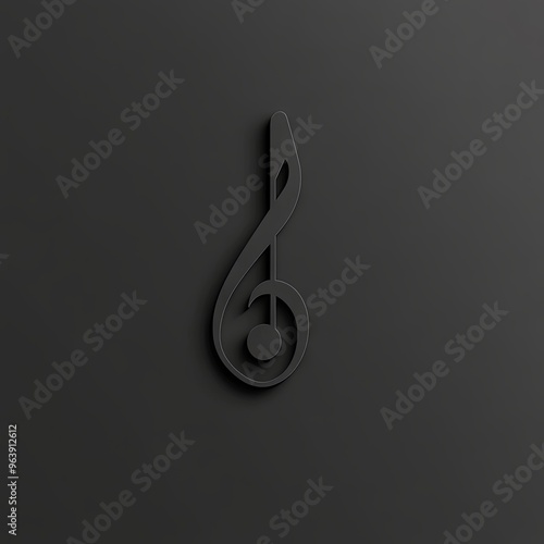 musical note modern music Sticker Design media vector illustration