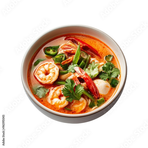 Tom Yum Soup with Shrimp and Vegetables