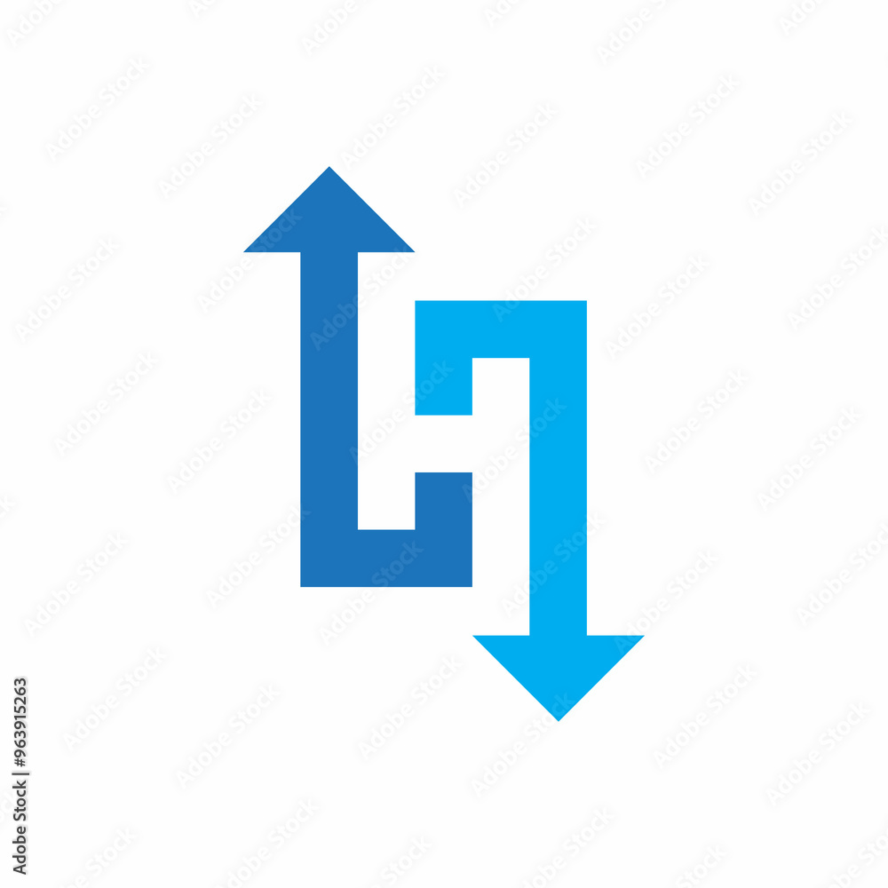 H letter arrow icon logo design symbol H letter arrow icon logo design symbol