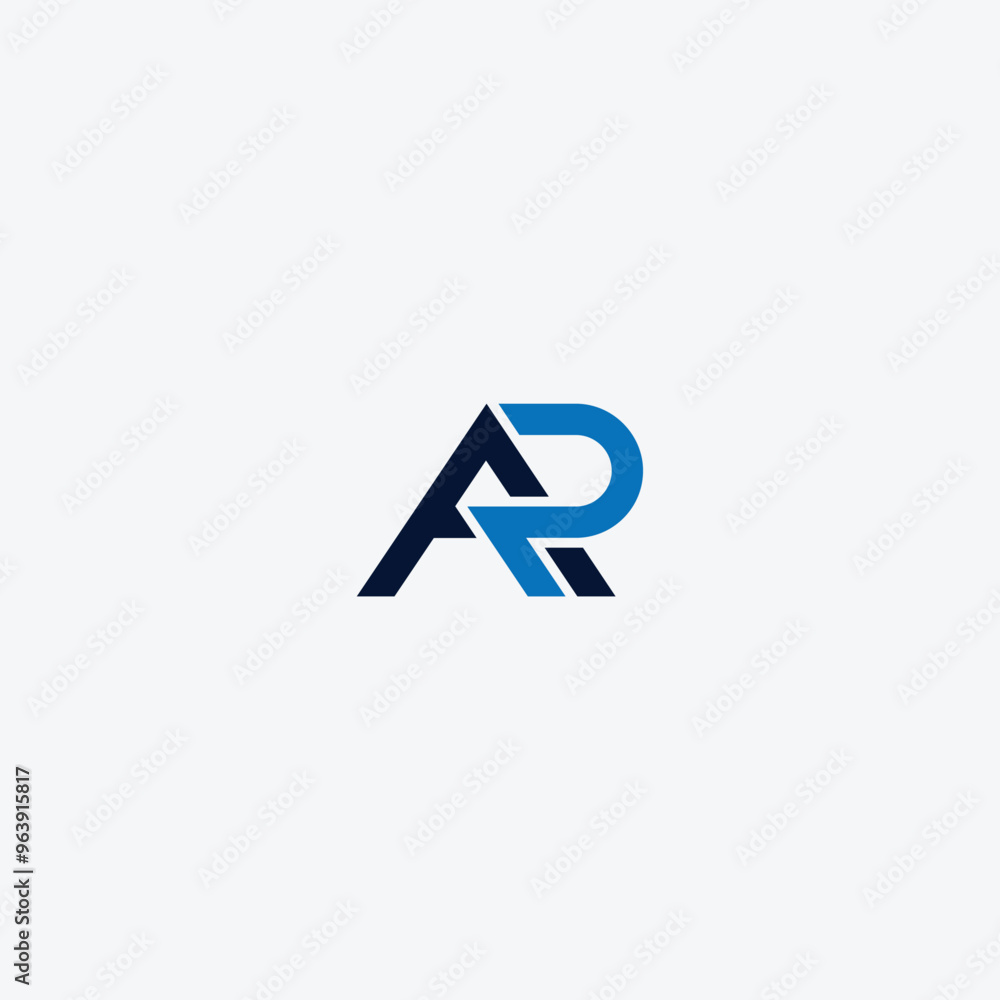 AR or RA awesome letter logo design. Abstract design with different colors illustration. Icon or monogram design. AR or RA awesome letter logo design. Abstract design with different colors illustration. Icon or monogram design.
