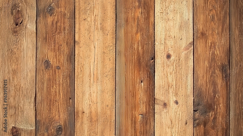 Naklejka premium Rustic Wood Texture Background Weathered Planks