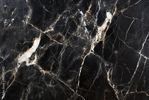 Granite Marble Background, Royal Black and white vain marble stone, natural pattern texture background and use for interiors tile, luxury design with high resolution, Modern floor decoration , ai