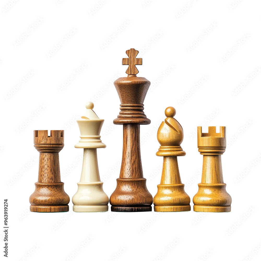 Chess Pieces Isolated Chess Pieces Isolated