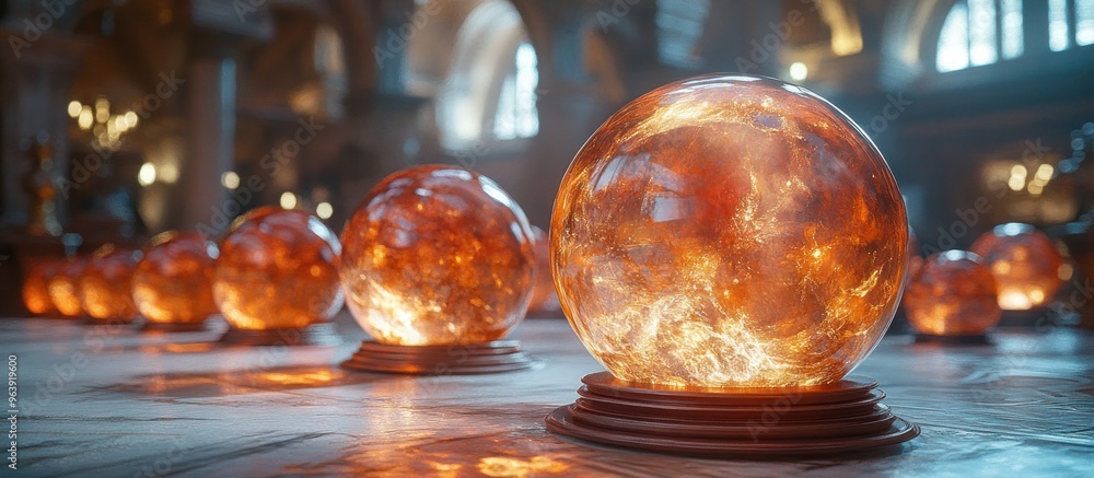 Crystal Ball with Fire Crystal Ball with Fire
