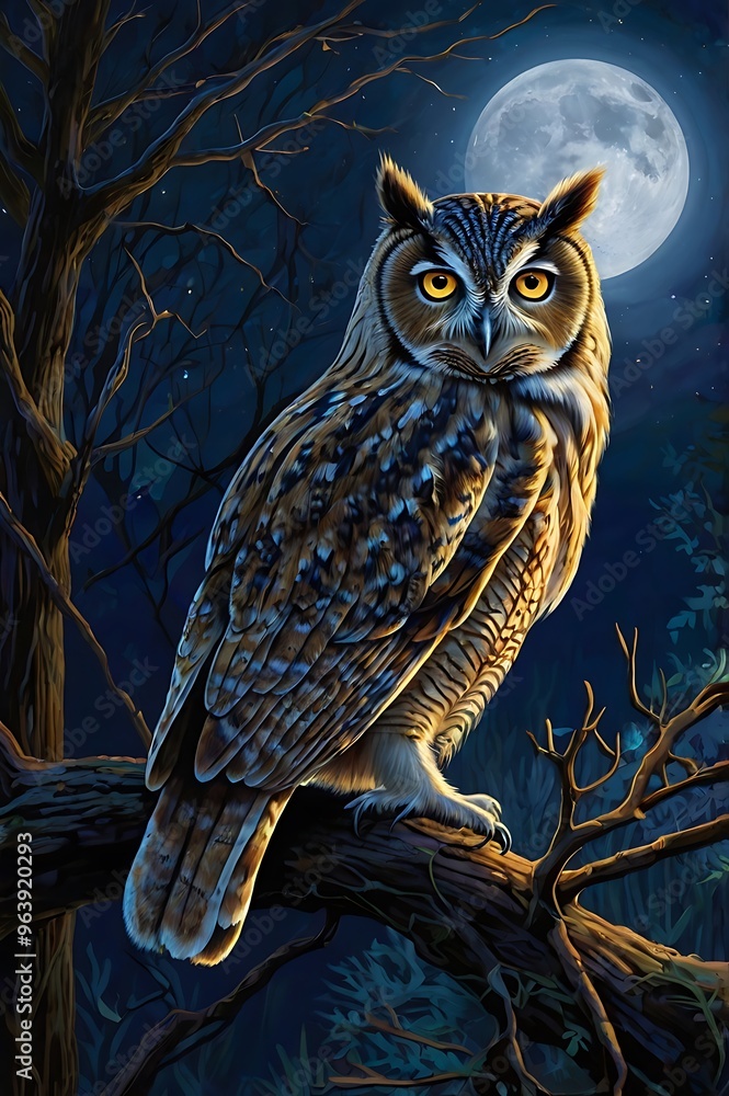 owl on a tree_ Generated by Ai