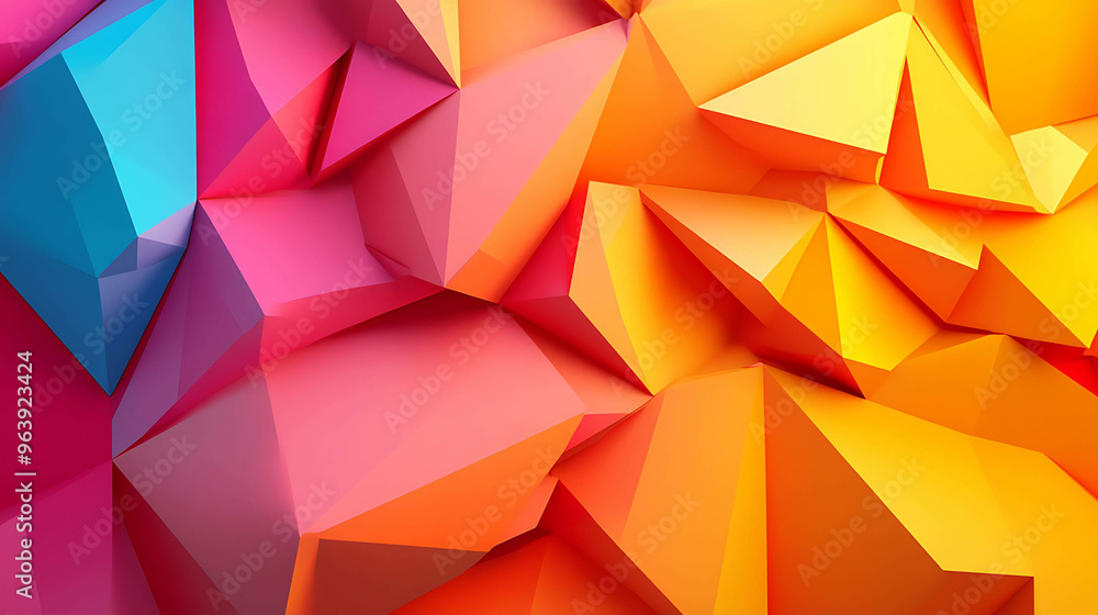 Abstract geometric background with bright, vibrant colors. Abstract geometric background with bright, vibrant colors.
