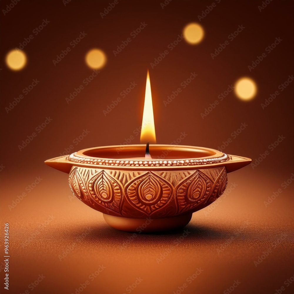 Indian festival happy Diwali oil lamp or diya Indian festival happy Diwali oil lamp or diya