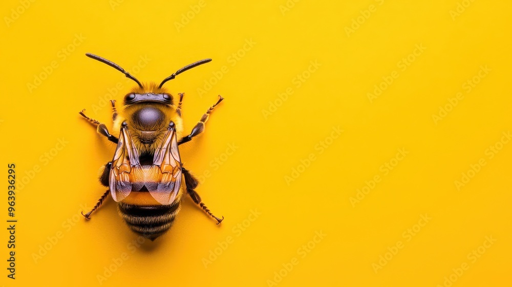 Bee, HD photography, realistic, 8K lens, HD, detail, solid color background Bee, HD photography, realistic, 8K lens, HD, detail, solid color background