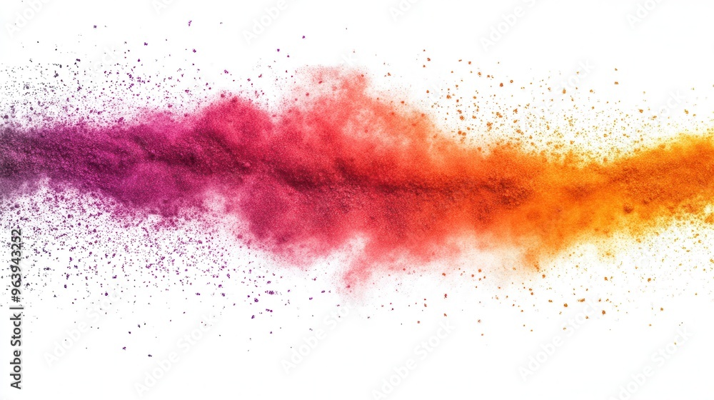 Burst of Superfood Powders: Abstract Explosion of Vibrant Colors on White Background Burst of Superfood Powders: Abstract Explosion of Vibrant Colors on White Background