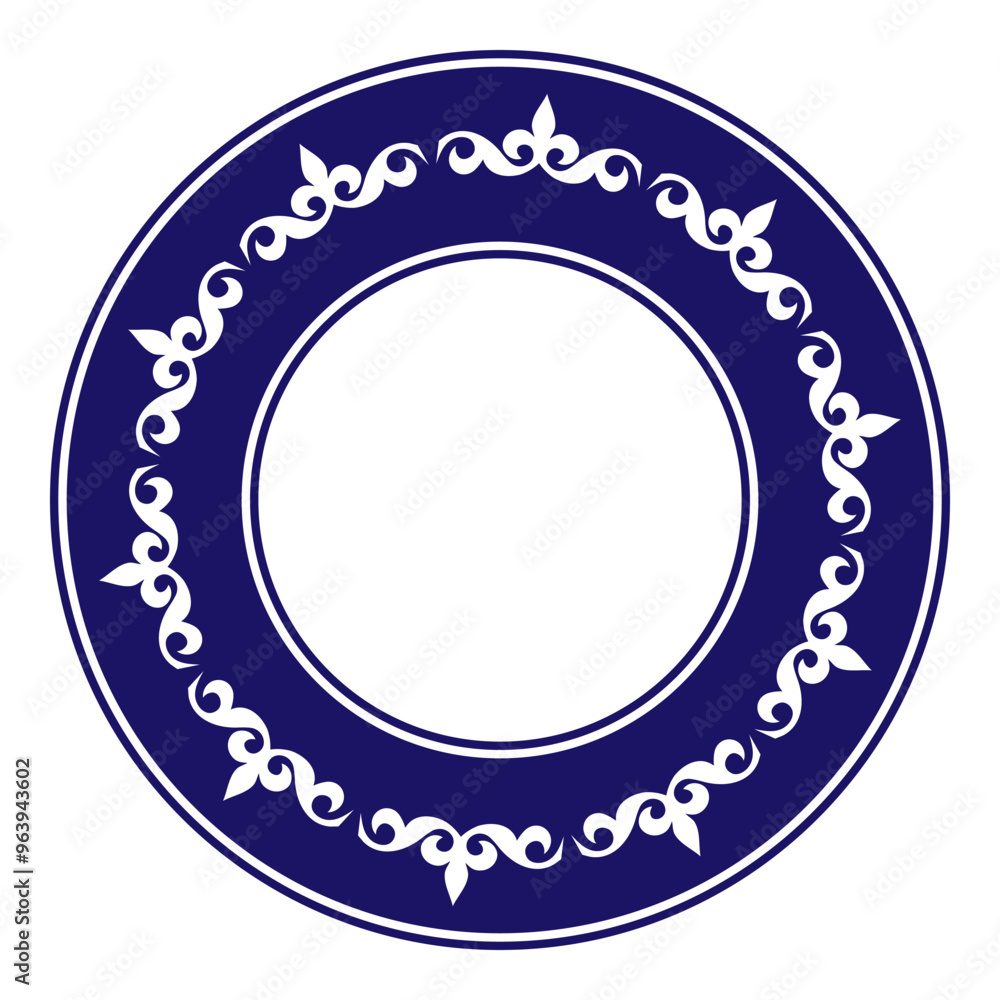 Vector Kazakh national round pattern, frame, ornament. Workpiece for your design.Ethnic ornament peoples of Asia, Kazakhs, Kirghiz, Uzbek, Mongols, Turkmens. For sandblasting and ceramics Vector Kazakh national round pattern, frame, ornament. Workpiece for your design.Ethnic ornament peoples of Asia, Kazakhs, Kirghiz, Uzbek, Mongols, Turkmens. For sandblasting and ceramics