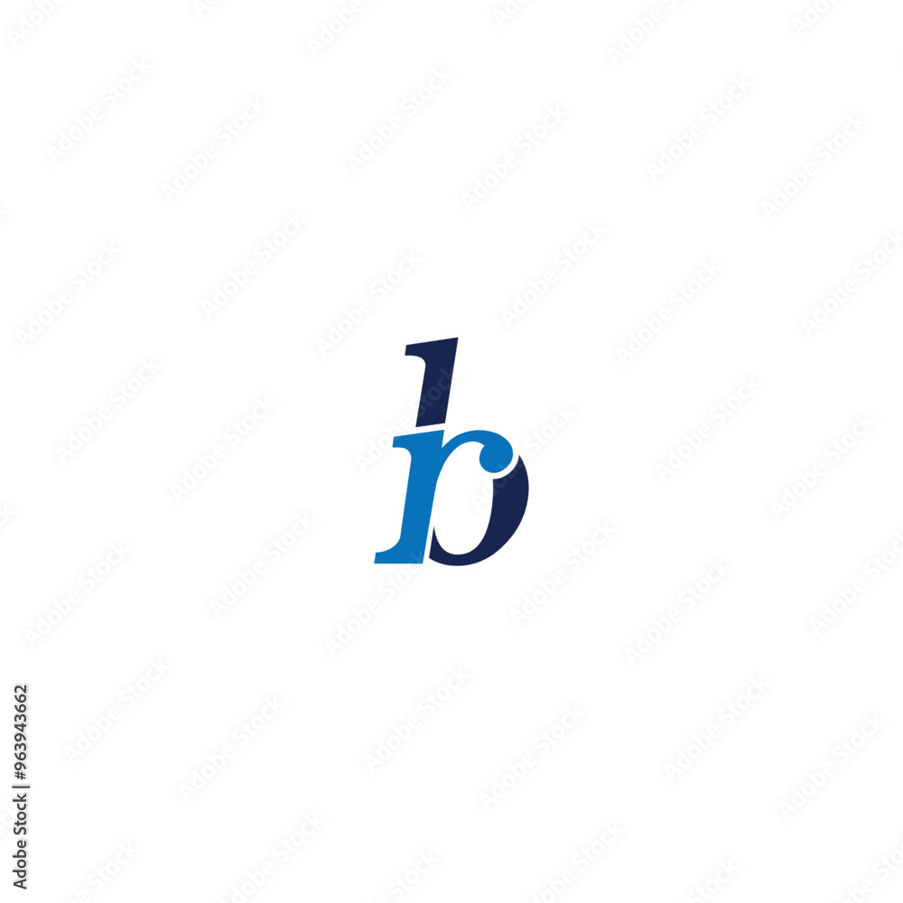 BR or RB awesome letter logo design. Abstract design with different colors illustration. Icon or monogram design. BR or RB awesome letter logo design. Abstract design with different colors illustration. Icon or monogram design.