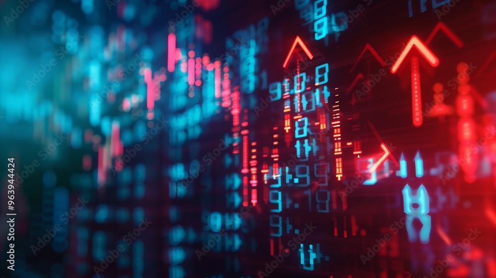 Fototapeta premium market stocks background concept 