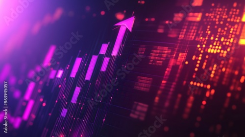 Wallpaper Mural market stocks background concept  Torontodigital.ca