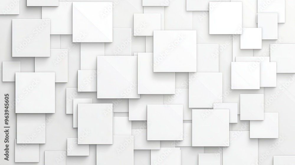 Abstract White Square Pattern Background Abstract White Square Pattern Background
