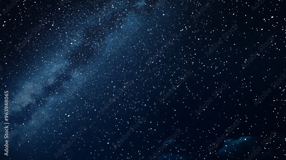 Night Sky with Scattered Stars and Milky Way Night Sky with Scattered Stars and Milky Way