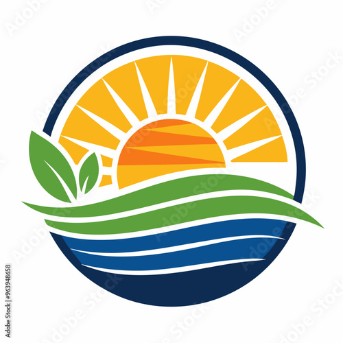 sunset and natural logo
