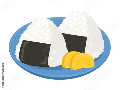 おにぎりのベクターイラスト