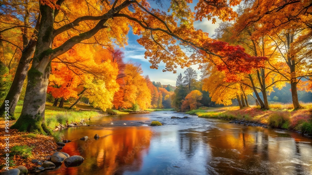 Vibrant Autumn Landscape: Capturing the Orange Hues of Fall in a Breathtaking Nature Scene, Perfect for Seasonal Inspiration and Harvest-themed Designs. Vibrant Autumn Landscape: Capturing the Orange Hues of Fall in a Breathtaking Nature Scene, Perfect for Seasonal Inspiration and Harvest-themed Designs.