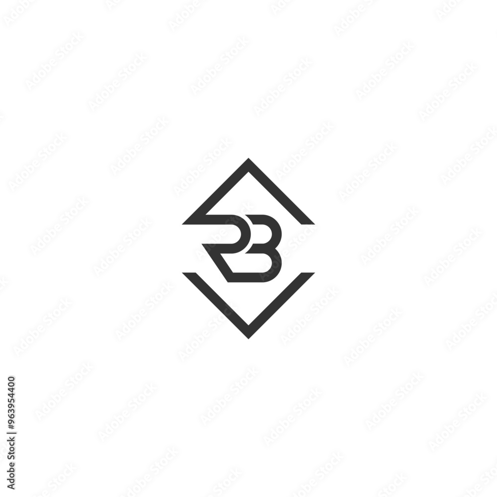 BR or RB awesome letter logo design. Abstract design with different colors illustration. Icon or monogram design BR or RB awesome letter logo design. Abstract design with different colors illustration. Icon or monogram design