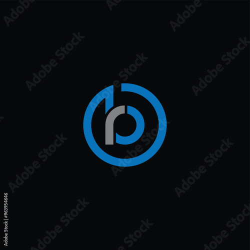 BR or RB awesome letter logo design. Abstract design with different colors illustration. Icon or monogram design.