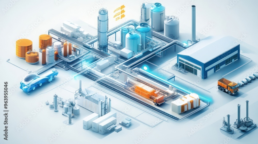 isometric a visual representation of the hydrogen industry's supply chain, from production to end-use
isometric a visual representation of the hydrogen industry's supply chain, from production to end-use