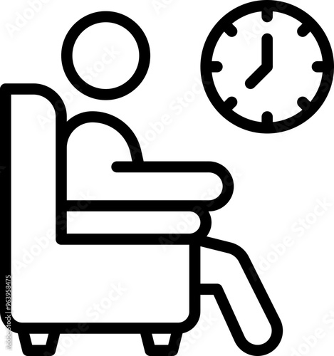 Waiting room icon
