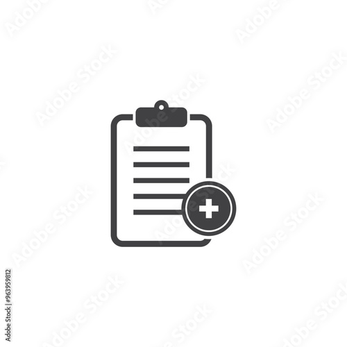 medical insurance icon vector illustration template