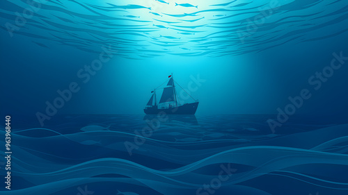 Underwater Calm Abstract