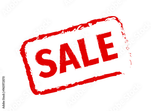 sale grunge icon stamp, red sale rubber badge print stamp
